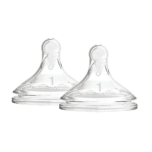 Alternate image 1 for Dr. Brown's Natural Flow® Wide-Neck Silicone Bottle Nipples (2-Pack)