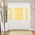 Alternate image 1 for MyHome Buffalo Check 40-Inch Rod Pocket French Door Panel in Yellow (Single)