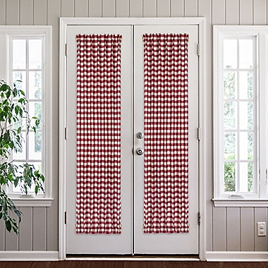 MyHome Buffalo Check Rod Pocket French Door Panel Collection. View a larger version of this product image.