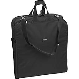 WallyBags® 42-Inch Premium Travel Garment Bag with Shoulder Strap in Black