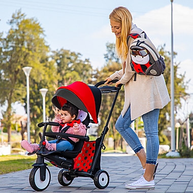 smarTrike&reg; STR5 Ladybug Folding Stroller Trike in Red. View a larger version of this product image.