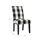 Alternate image 1 for HomePop&trade; Modern Parsons Plaid Dining Chairs (Set of 2)