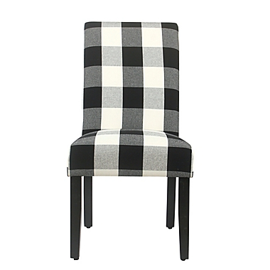 HomePop&trade; Modern Parsons Plaid Dining Chairs (Set of 2). View a larger version of this product image.
