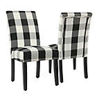 Alternate image 0 for HomePop&trade; Modern Parsons Plaid Dining Chairs (Set of 2)