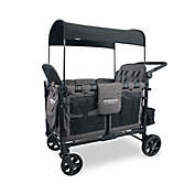 WonderFold Elite Quad Stroller Wagon in Grey/Charcoal