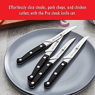 ZWILLING Pro 4.5-Inch Steak Knife Set. View a larger version of this product image.