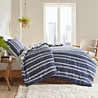 Alternate image 4 for Clean Spaces Cobi 3-Piece Reversible Striped Full/Queen Comforter Set in Navy