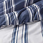 Alternate image 8 for Clean Spaces Cobi 3-Piece Reversible Striped King/California King Comforter Set in Navy