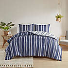 Alternate image 0 for Clean Spaces Cobi 3-Piece Reversible Striped King/California King Comforter Set in Navy