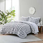 Alternate image 1 for Clean Spaces Denver 7-Piece Seersucker Queen Complete Comforter and Sheet Set in Gray
