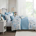Alternate image 4 for Madison Park&reg; Pema 8-Piece Printed Full/Queen Comforter and Coverlet Set Collection in Blue