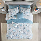 Alternate image 6 for Madison Park&reg; Pema 8-Piece Printed Full/Queen Comforter and Coverlet Set Collection in Blue