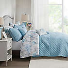 Alternate image 5 for Madison Park&reg; Pema 8-Piece Printed Full/Queen Comforter and Coverlet Set Collection in Blue