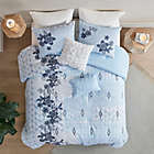 Alternate image 3 for Madison Park&reg; Sadie 5-Piece Cotton Full/Queen Comforter Set in Blue