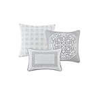 Alternate image 4 for Madison Park Signature Windham Jacquard 8-Piece Queen Comforter Set in Grey