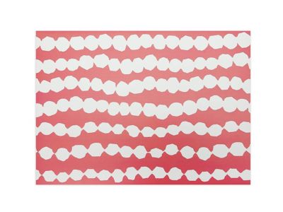 Simply Essential&trade; Beaded Stripe 13-Inch x 18-Inch Place Mat in Coral