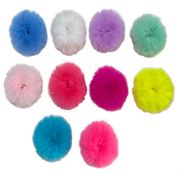 Danbar 10-Count Faux Fur Ponytail Holders