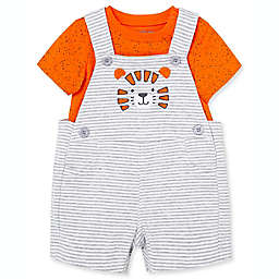 Little Me® Size 6M 2-Piece Tiger Shortall and Shirt Set