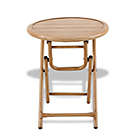 Alternate image 3 for Everhome&trade; Galveston Outdoor Folding Accent Table in Natural