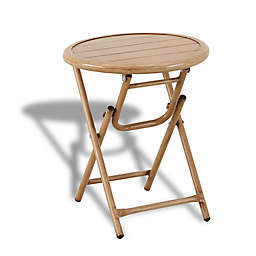 Everhome™ Galveston Outdoor Folding Accent Table in Natural