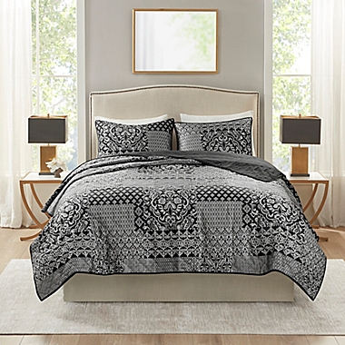Madison Park&reg; Cassian Reversible Jacquard Coverlet Set. View a larger version of this product image.