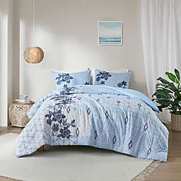 Madison Park® Sadie 3-Piece Cotton Full/Queen Duvet Cover Set in Blue