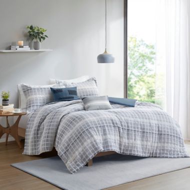 Urban Habitat West Cotton Jacquard Waffle Weave Duvet Cover Set. View a larger version of this product image.