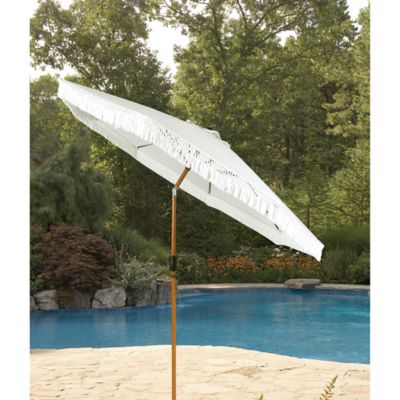 Bee &amp; Willow&trade; 9-Foot Market Umbrella with Fringe in White