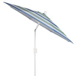 Everhome™ 9-Foot Round Tilt Market Umbrella in Blue Stripe