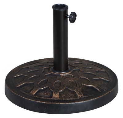20'' Heavy Duty Umbrella Base Round Patio Umbrella Stand Fill with Sand or Water 