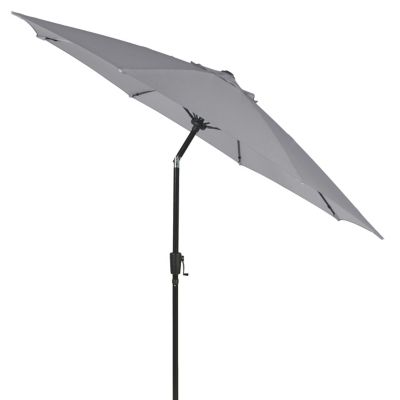Everhome&trade; 9-Foot Round Tilt Market Umbrella in Grey