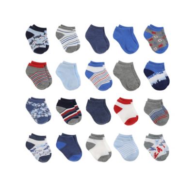 Capelli New York 20-Pack Ocean Attack No-Show Socks in Blue