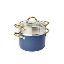 Our Table™ Nonstick 5 qt. Aluminum Stock Pot with Steamer Insert