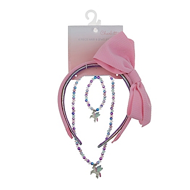 Capelli&reg; 4-Piece Unicorn Costume Jewelry and Headband Set. View a larger version of this product image.