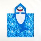 Alternate image 0 for Idea Nuova Shark Hooded Poncho Towel in Blue