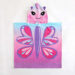 Idea Nuova Butterfly Hooded Poncho Towel