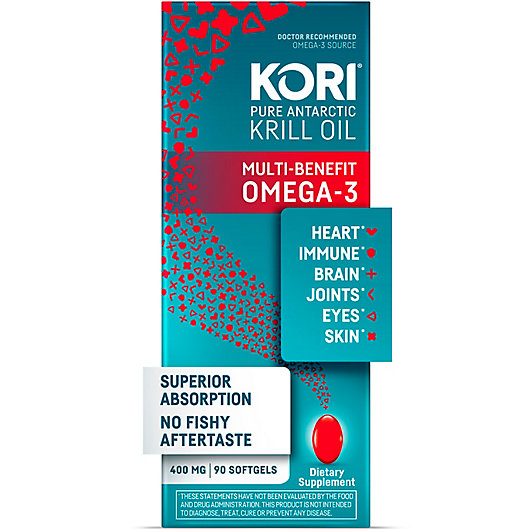 Alternate image 1 for Kori® 90-Count Pure Antarctic Krill Oil 400 mg Softgels