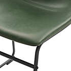 Alternate image 4 for Forest Gate&trade; Faux Leather Dining Chairs in Green (Set of 2)