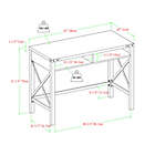 Alternate image 3 for Forest Gate&trade; Wheatland Modern Farmhouse 42-Inch Desk with Two Cubbies in Sable