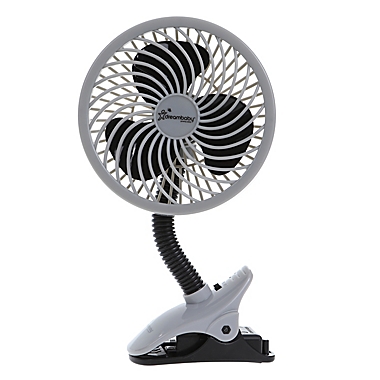 Dreambaby Deluxe EZY-Fit Clip-On Fan Grey/Black. View a larger version of this product image.