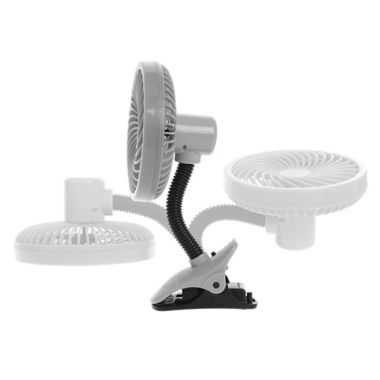 Dreambaby Deluxe EZY-Fit Clip-On Fan Grey/Black. View a larger version of this product image.