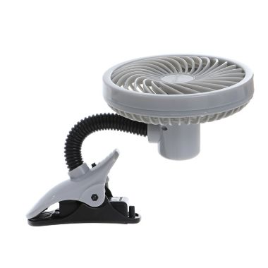 Dreambaby Deluxe EZY-Fit Clip-On Fan Grey/Black. View a larger version of this product image.