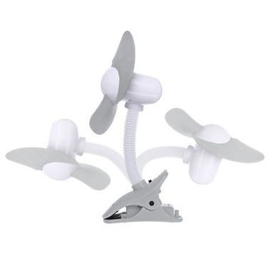 Dreambaby&reg; EZY-Fit Clip-On Fan in Grey/White. View a larger version of this product image.