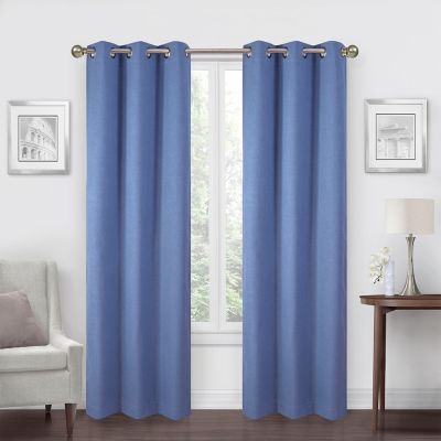 Simply Essential&trade; Calvert 108-Inch Blackout Curtain Panels in Country Blue (Set of 2)
