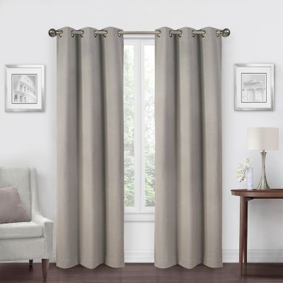 Simply Essential&trade; Calvert 84-Inch Grommet Blackout Curtain Panels in Alloy (Set of 2)