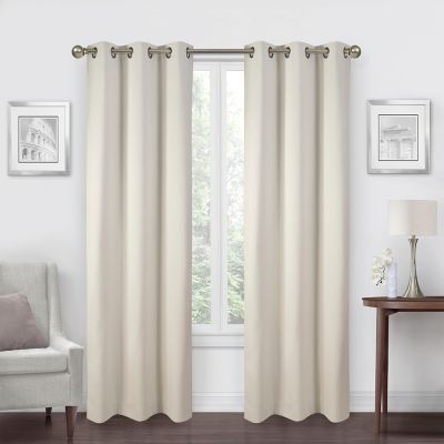 Simply Essential&trade; Calvert 84-Inch Grommet Blackout Curtain Panels in Taupe (Set of 2)
