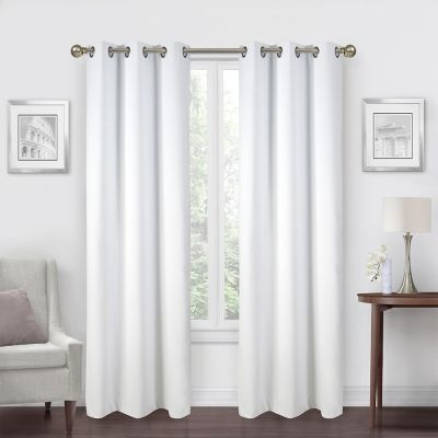 Simply Essential&trade; Calvert 84-Inch Blackout Curtain Panels in Bright White (Set of 2)