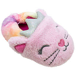 Sleepy Time Size 6-12M Kitty Slipper in Pink