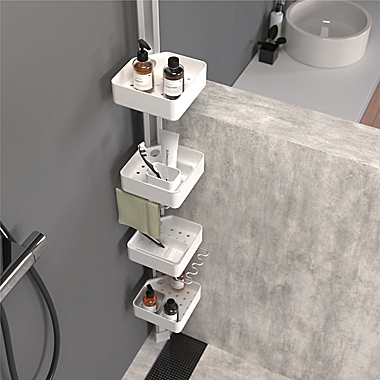 Sharper Image&reg; SpaStudio Tension Pole Shower Caddy. View a larger version of this product image.