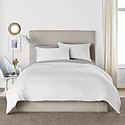 Canadian Living Solid 2-Piece Twin XL Duvet Cover Set in White